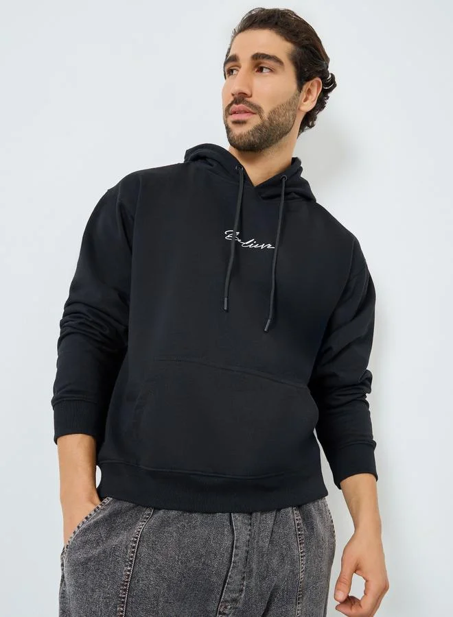Styli Eco-Earth Relaxed Fit Fleece Hoodie